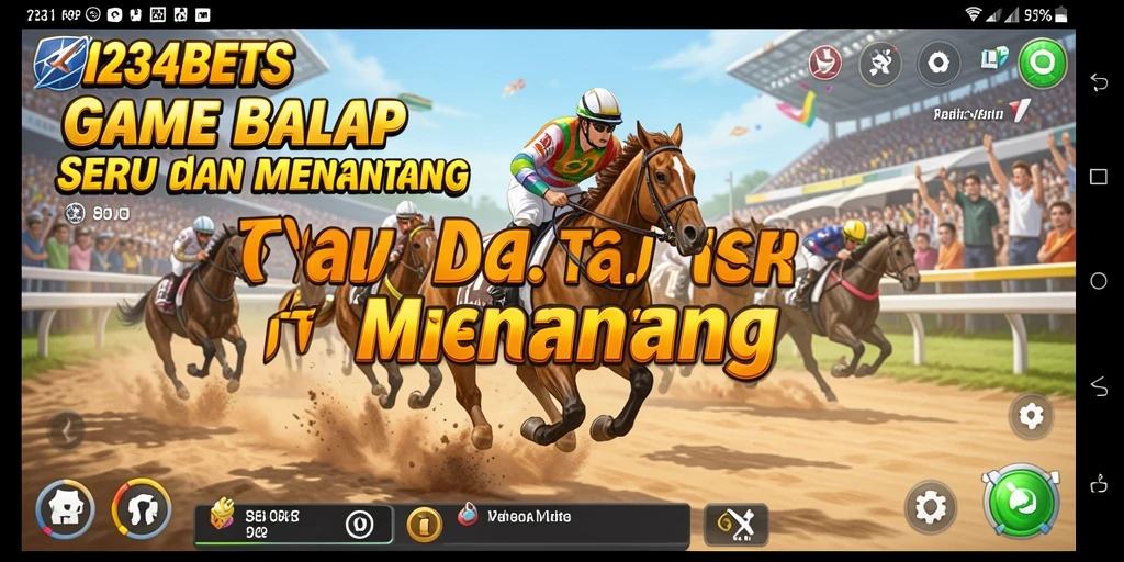 Screenshot gameplay balapan seru di 1234BETS.