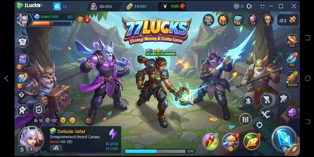 Gameplay mengasah strategi dan kecerdasan di 77LUCKS.