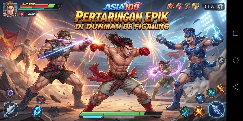 Tampilan mendebarkan dari pertarungan langsung di ASIA100.