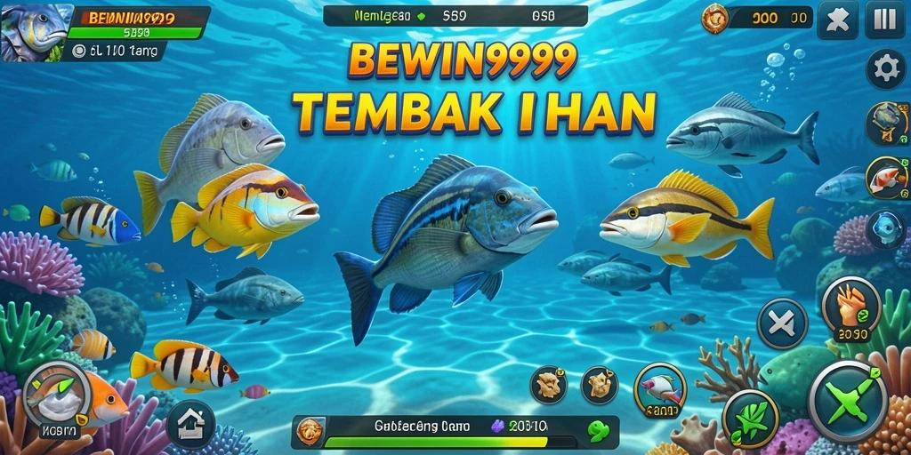 Tampilan gameplay Tembak Ikan yang seru dan menantang.