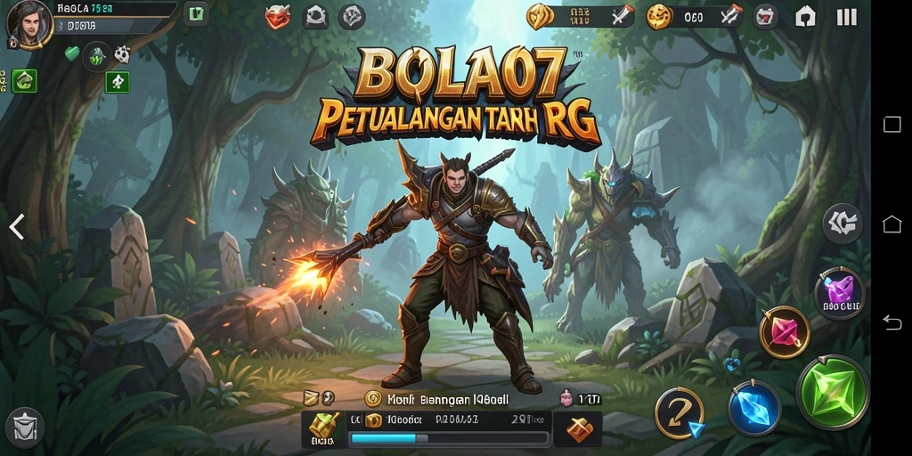 Tampilan gameplay <strong>BOLA07</strong> yang menampilkan aksi petualangan RPG yang seru.