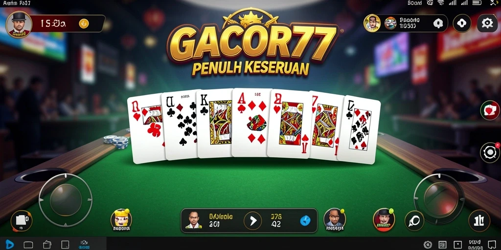 Tampilan menarik saat bermain Domino di GACOR77.
