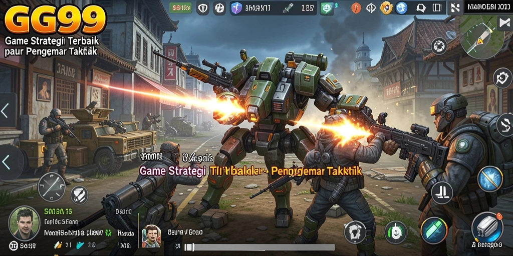 Tangkapan layar gameplay GG99 menampilkan aksi strategi yang mendebarkan.