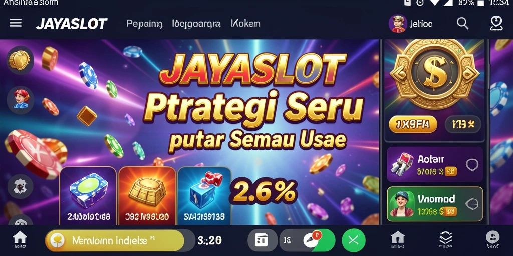 Tampilan gameplay JAYASLOT dengan strategi mendalam.
