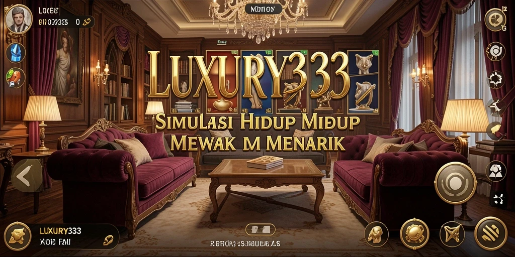 Screenshot gameplay LUXURY333 dengan karakter sedang bersosialisasi.
