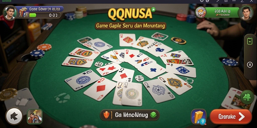 Tampilan gameplay seru dalam QQNUSA yang mengasyikkan.