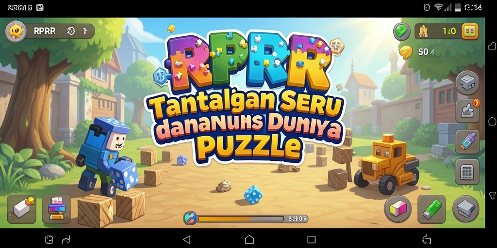 Screenshot tampilan gameplay RPRR dengan teka-teki menarik.