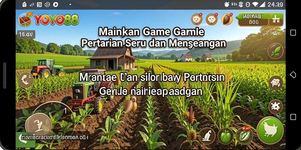 Gameplay seru di YOYO88 dengan berbagai aktivitas pertanian.